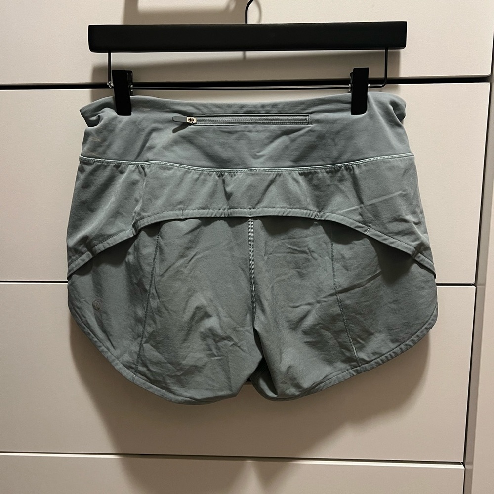 Lululemon Speed Up Shorts 4” Blue/Grey - Picture 2 of 5
